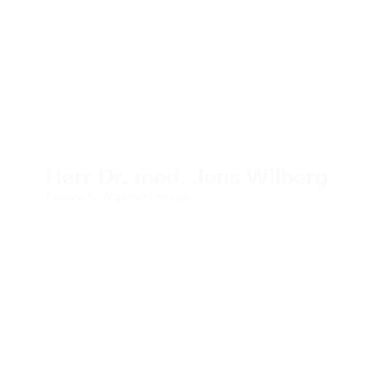 Dr. med. Jens Wilberg – Facharzt für Allgemeinchirurgie